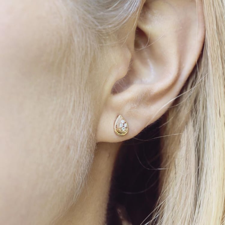 Náušnice s diamanty 11794