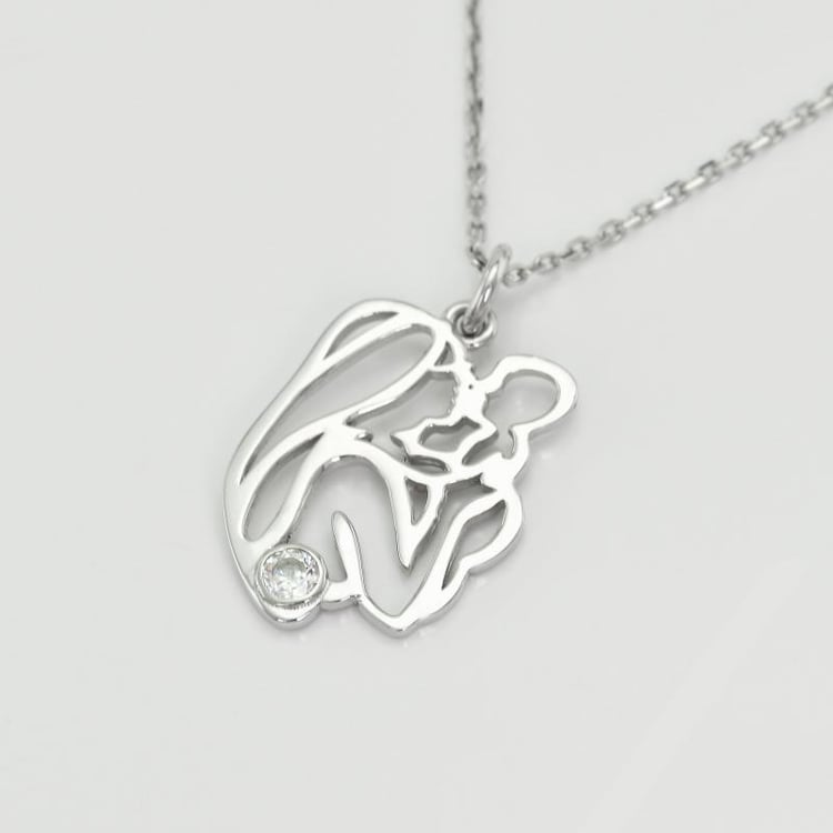 Stříbrný náhrdelník pro maminky 20856