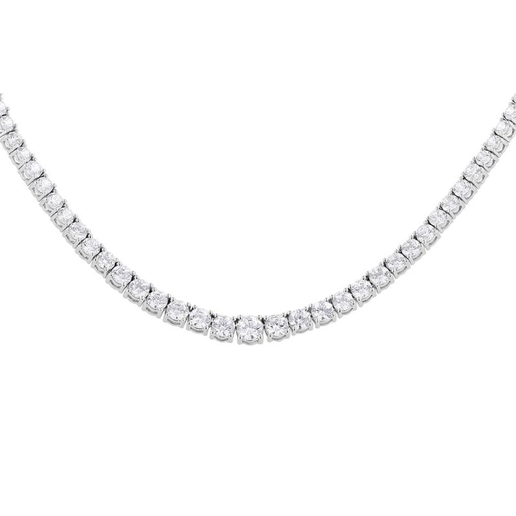 Zlatý tenisový náhrdelník s diamanty Sharap