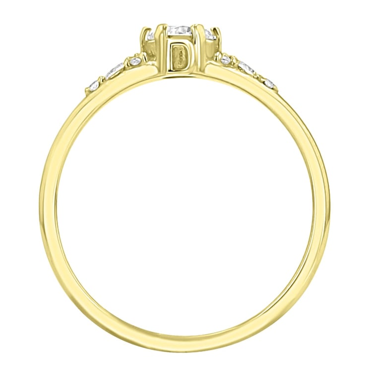 Zásnubní prsten s výběrem písmene a lab-grown diamanty Diana 166929