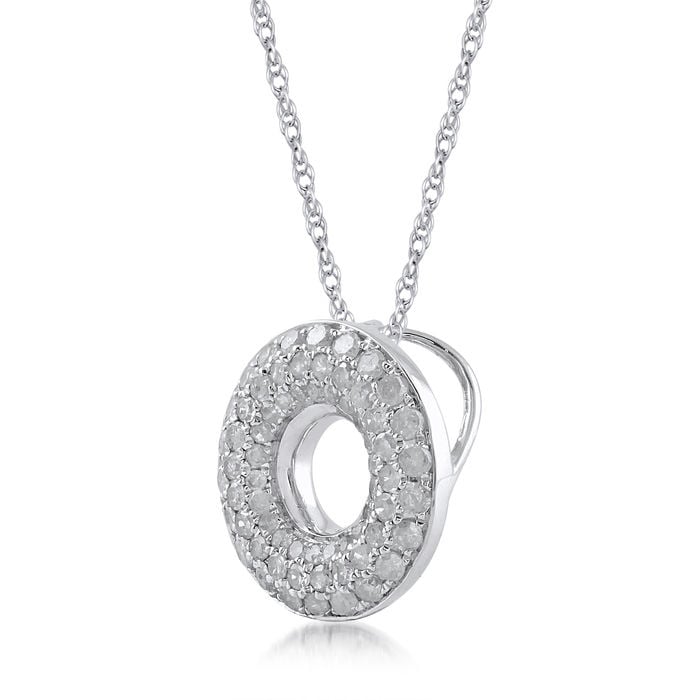 Zlatý náhrdelník s diamanty 19083