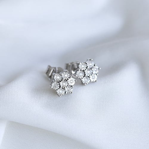 Elegantní diamantové náušnice Svetlana