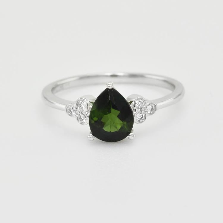 Turmalínový zlatý prsten 20713