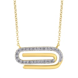 Zlatý náhrdelník s diamanty Aly