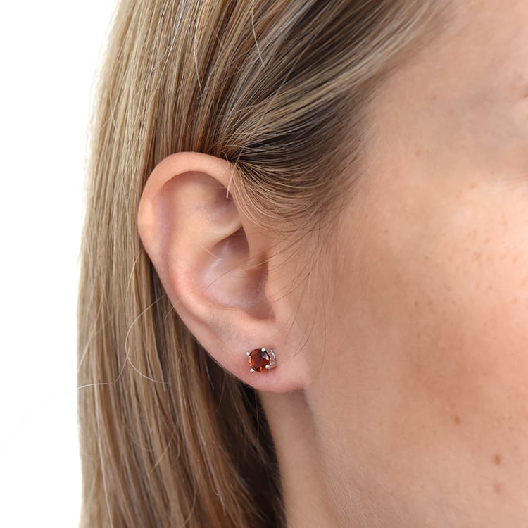 Stříbrné náušnice s citríny 86158