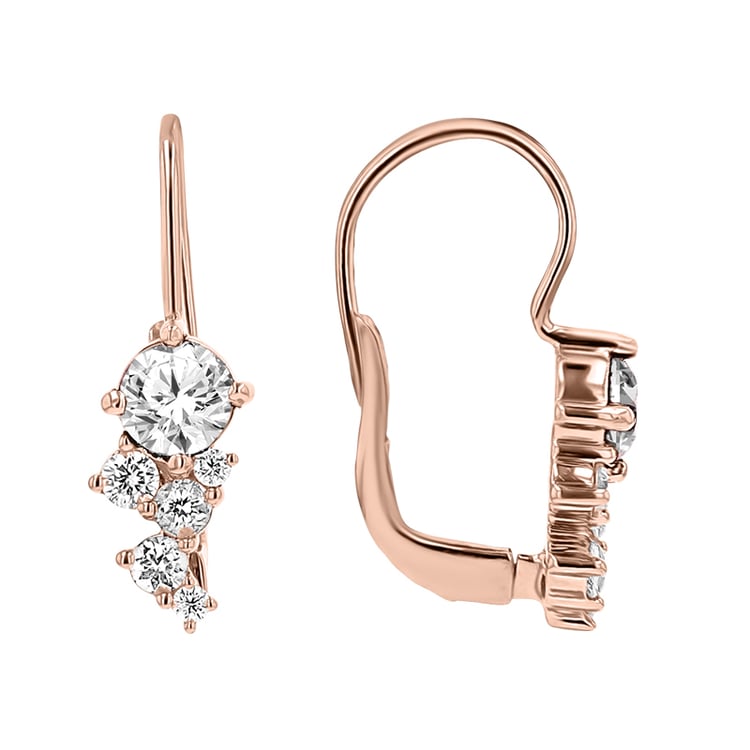 Cluster náušnice s lab-grown diamanty Olga 148533