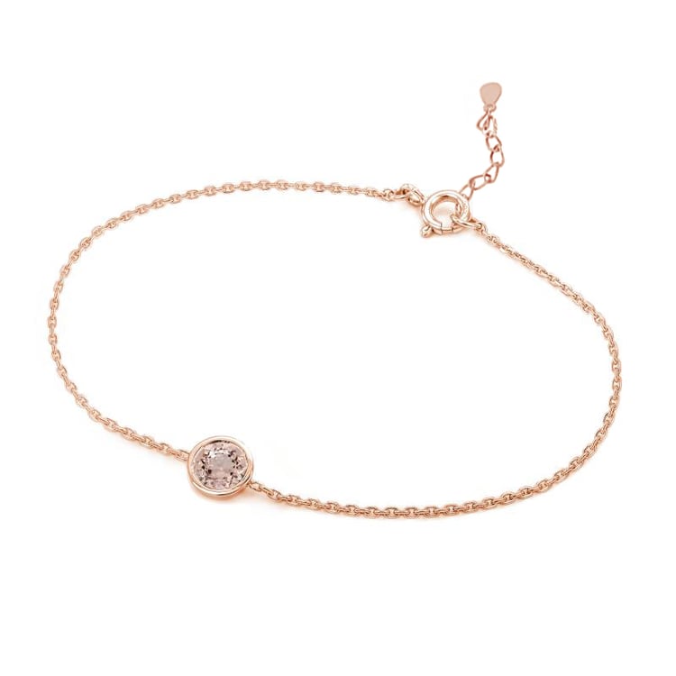 Stříbrný náramek s morganitem Arleth 104954