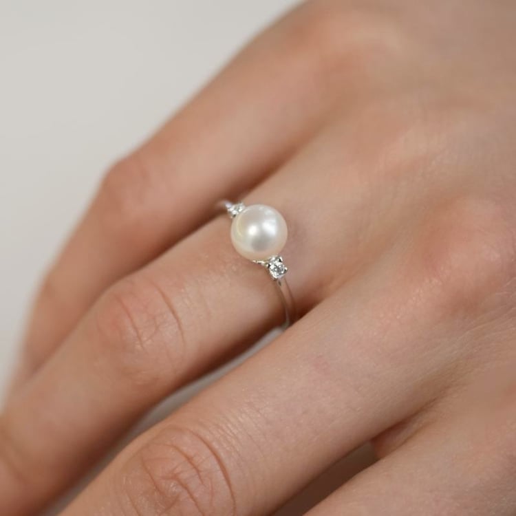 Perlový prsten 106870