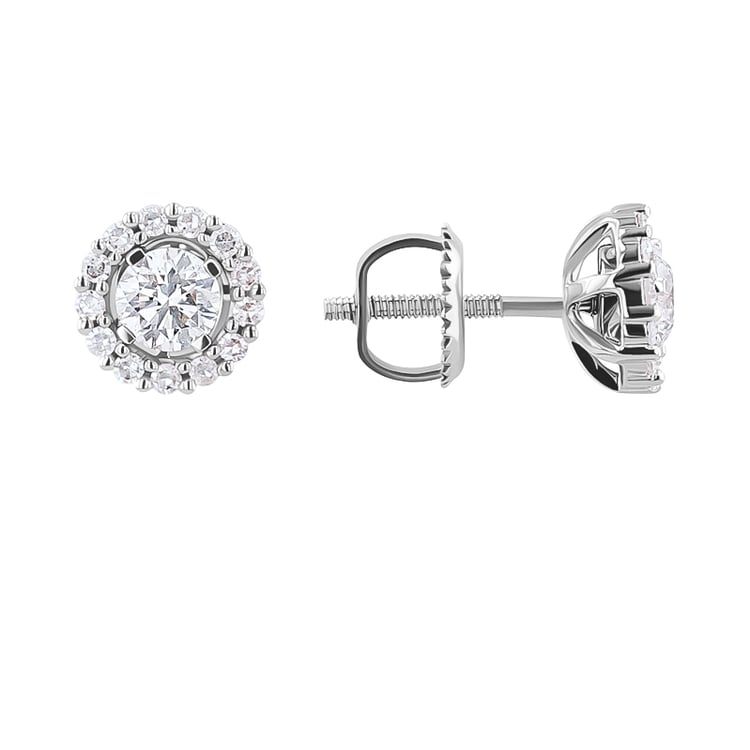 Zlaté náušnice 2v1 s IGI certifikovanými 0.30ct lab-grown diamanty Demetra 130870