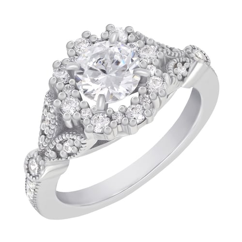 Vintage set prstenů ze zlata vykládaného diamanty Jill