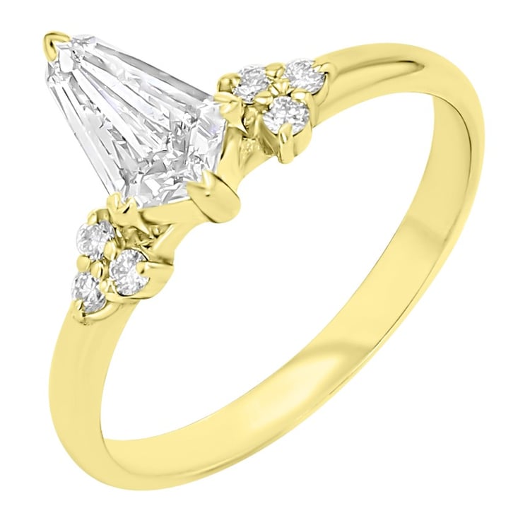 Prsten s 0.57ct IGI certifikovaným lab-grown diamantem Kettil