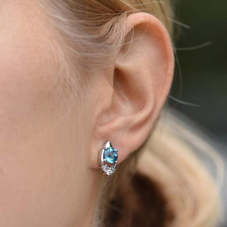 Topazové náušnice 13881