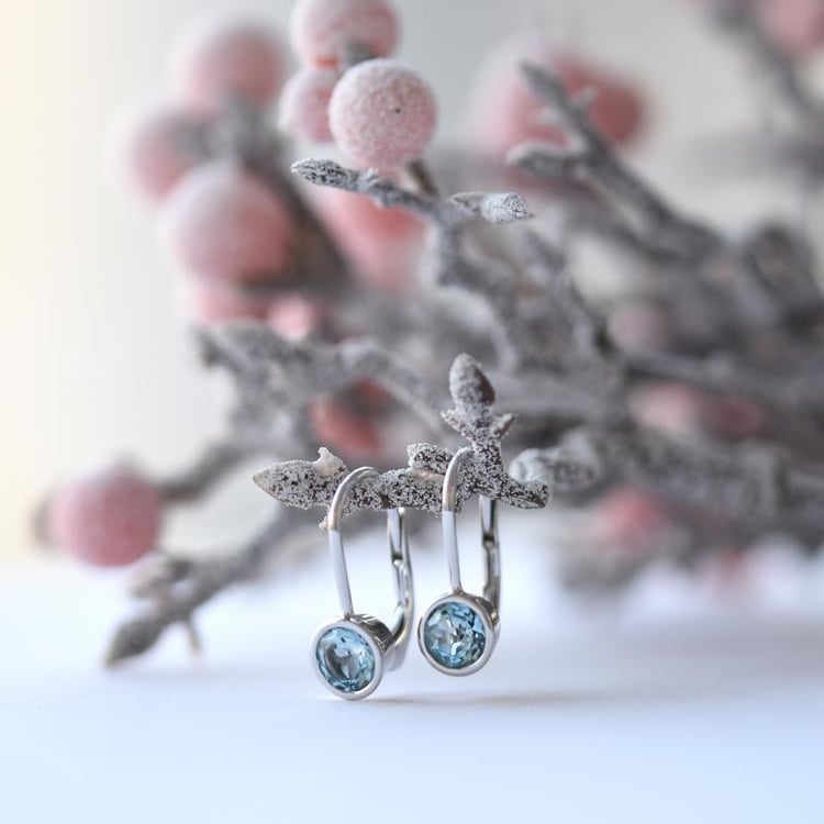 Topazové náušnice 52326