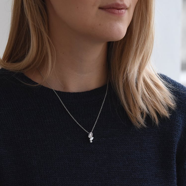 Přívěsek s měsíčním kamenem, růženínem a topazy 72690