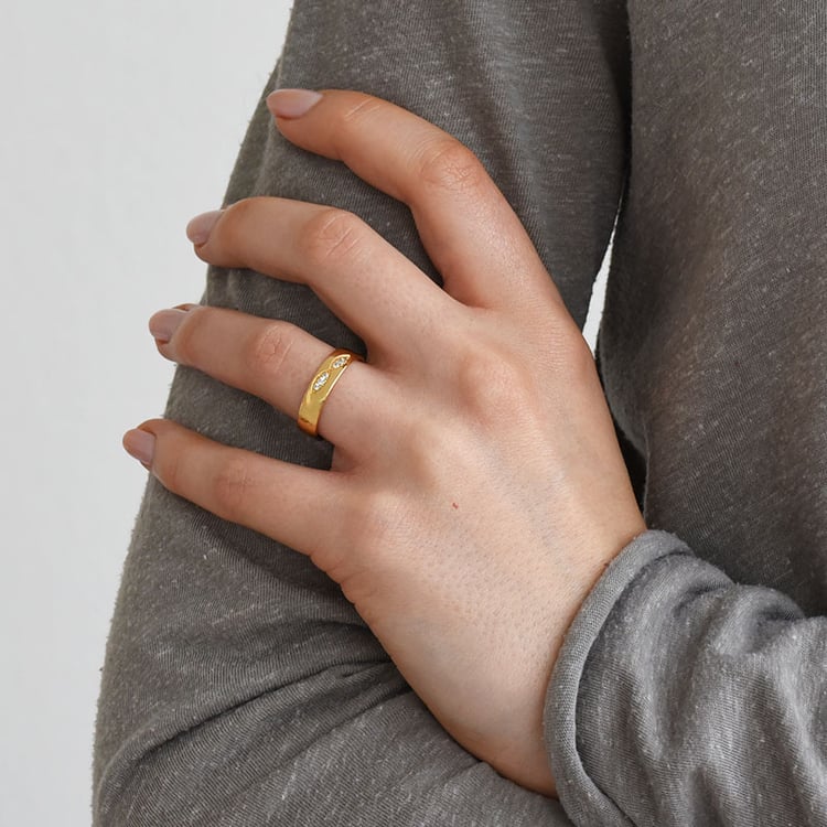 Dámský snubní prsten ze zlata 76978