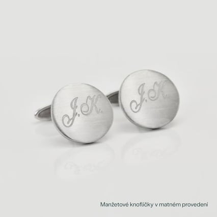 Manžetové knoflíčky ze stříbra s gravírem Perrie