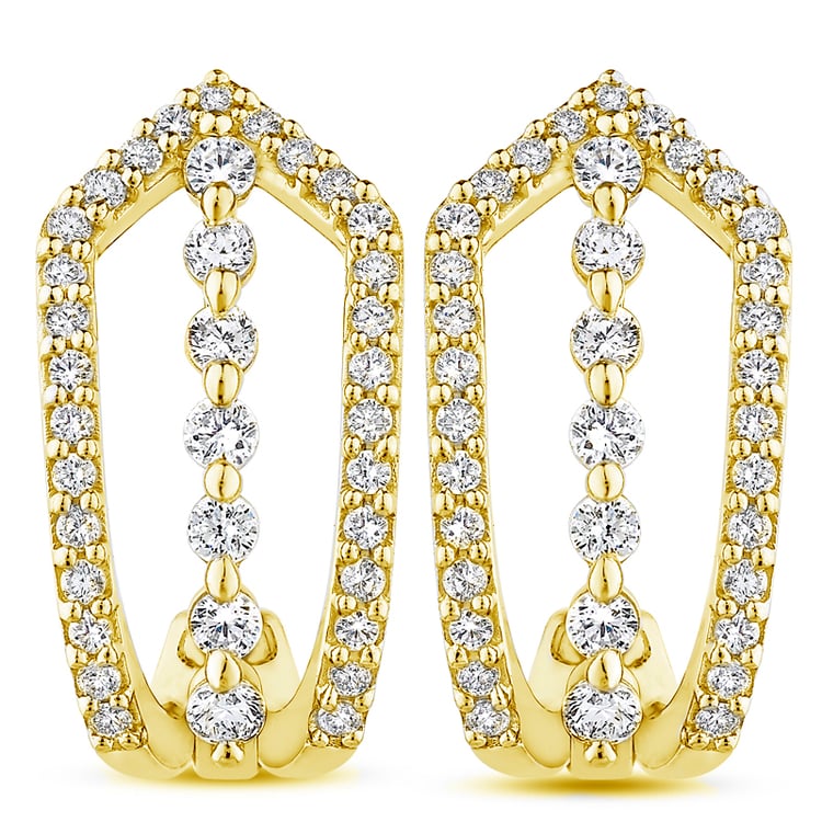 Diamantové náušnice ze zlata 51859