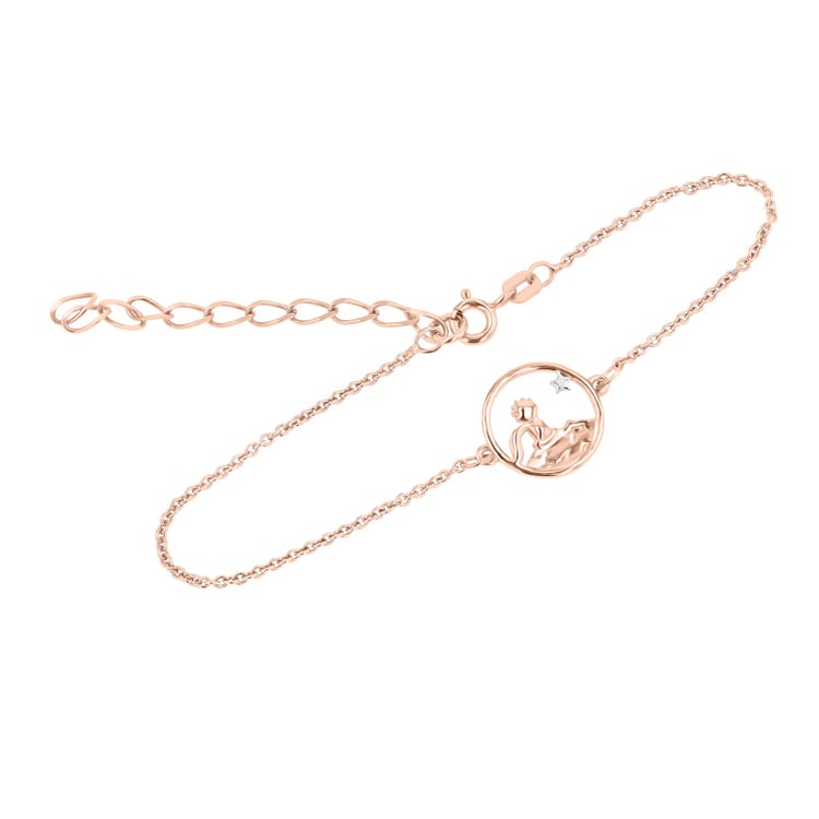 Stříbrný vykrojený náramek s postavičkou Malý princ 152466