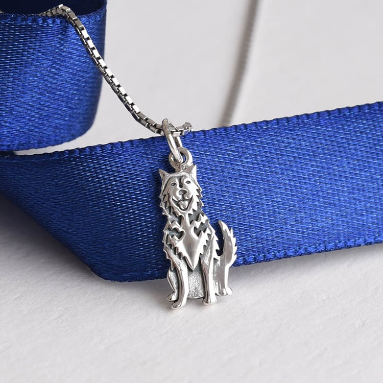 Stříbrný přívěsek ve tvaru psa 78137