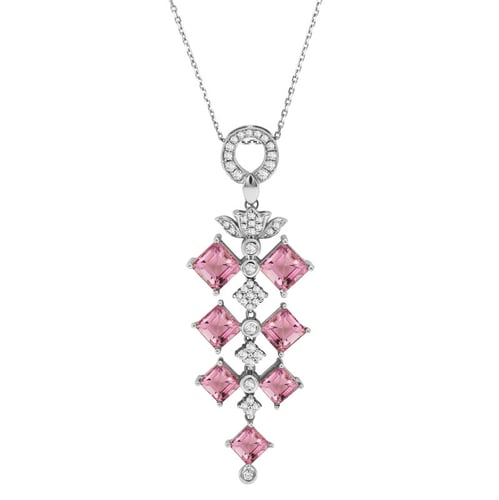 Přívěsek plný turmalínů a diamantů Dalisa