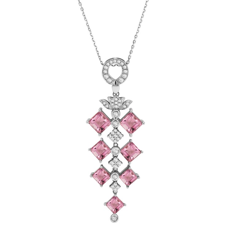 Náhrdelník z bílého zlata 31190