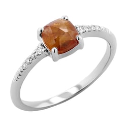 Prsten se salt and pepper diamantem a lab-grown diamanty Korey