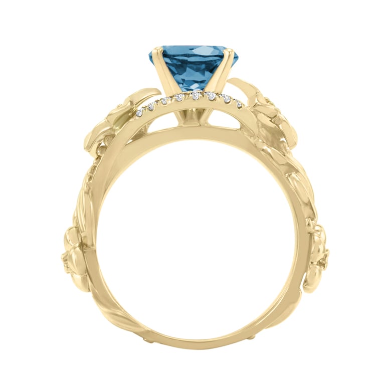 Topazový zásnubní prsten 28177