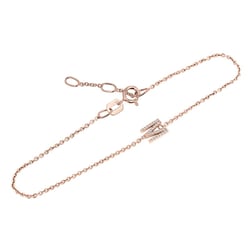 Náramek s písmenkem a lab-grown diamanty Anika