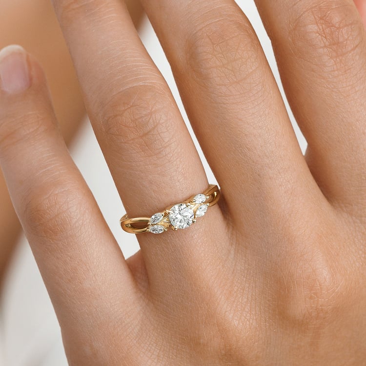 Zásnubní prsten ze zlata s 0.42ct IGI certifikovaným lab-grown diamantem Halym 158307