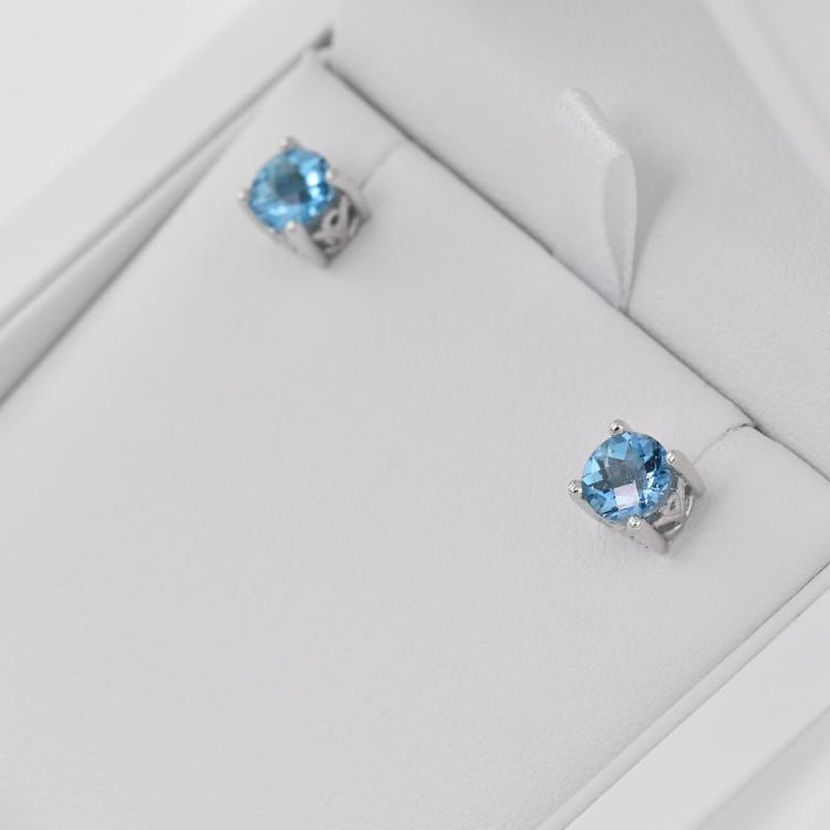 Topazové stříbrné pecky 7018