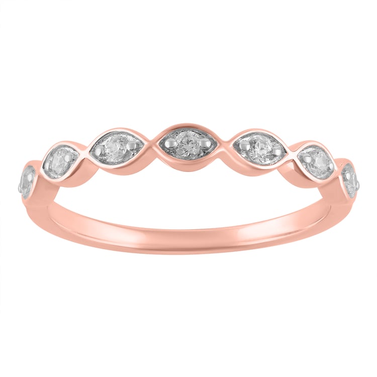 Zlatý prsten s lab-grown diamanty Evelyn 163338