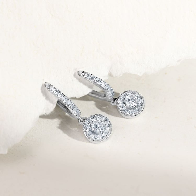 Zlaté kruhové náušnice s lab-grown diamanty 158739