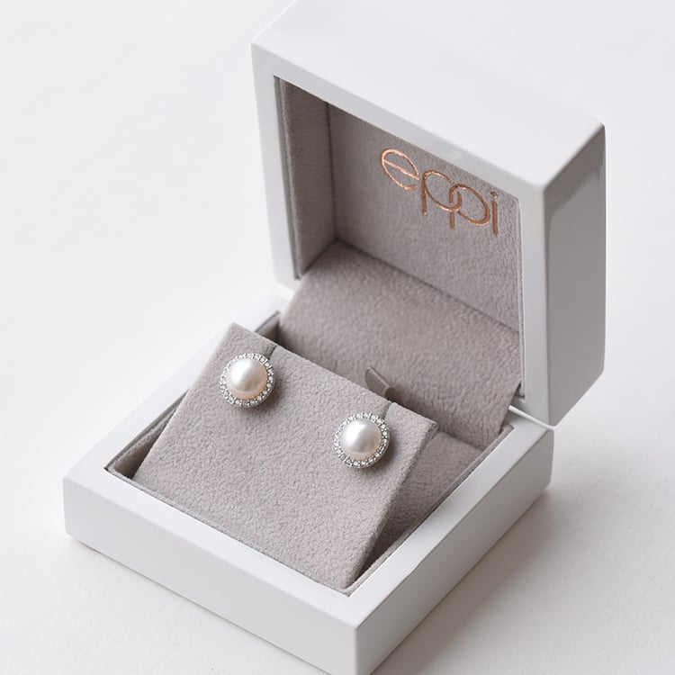 Perlové napichovací náušnice 74115