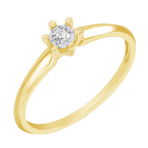 Solitaire prsten s lab-grown diamantem Leandra