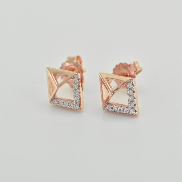 Pozlacené náušnice 35359