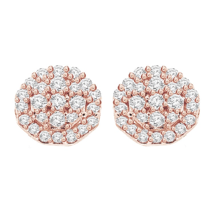 Náušnice z růžového zlata 94903