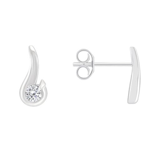 Elegantní náušnice s 0.20 ct diamanty Evert