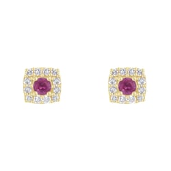 Safírové náušnice s diamanty Sukie