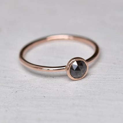 Prsten se salt and pepper diamantem Fermie