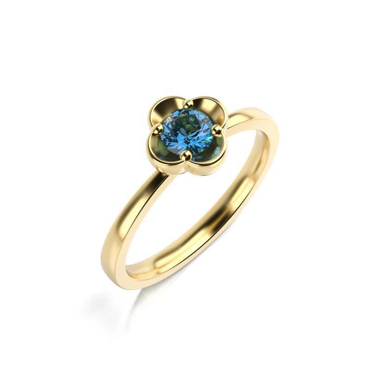 Prsten ze žlutého zlata