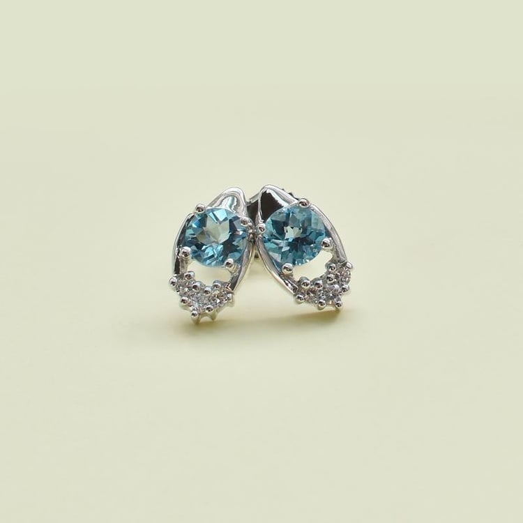 Náušnice s topazy Evyn 11963