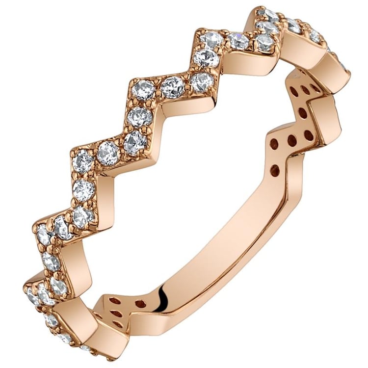 Stříbrný eternity prsten