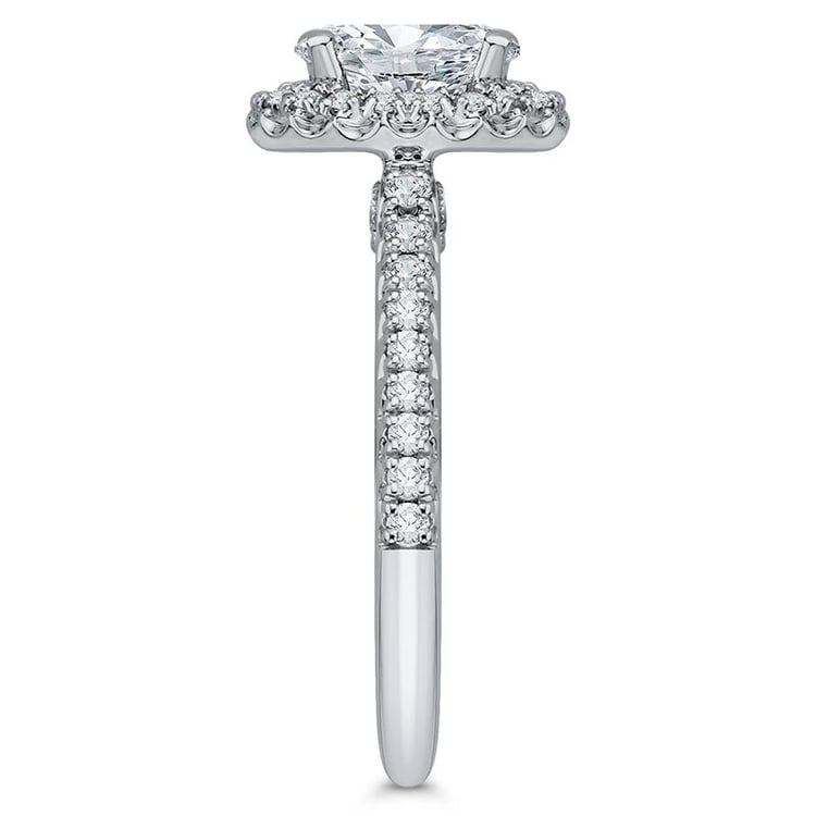 Elegantní zlatý zásnubní prsten s diamanty 46287