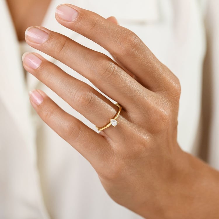 Zlatý prsten s lab-grown diamantem Morgan 161481