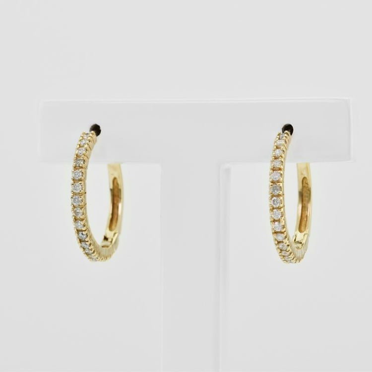 Diamantové náušnice zlaté 2724