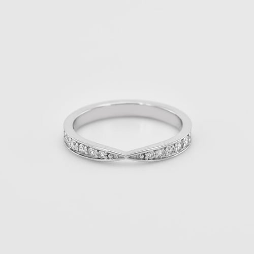 Platinový eternity prsten s diamanty Turpein