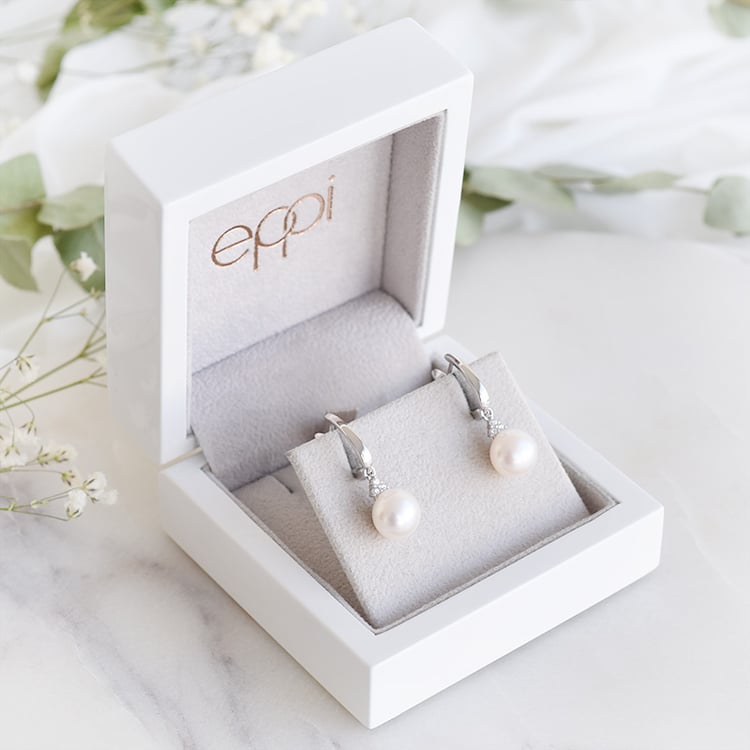 Visací náušnice s perlami 88036