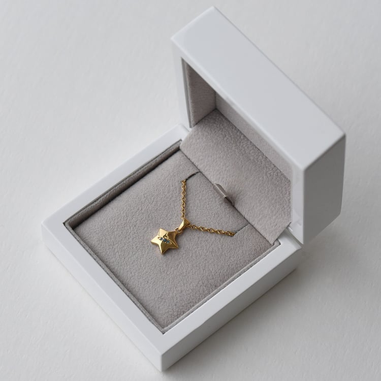 Přívěsek hvězda s diamanty 73037