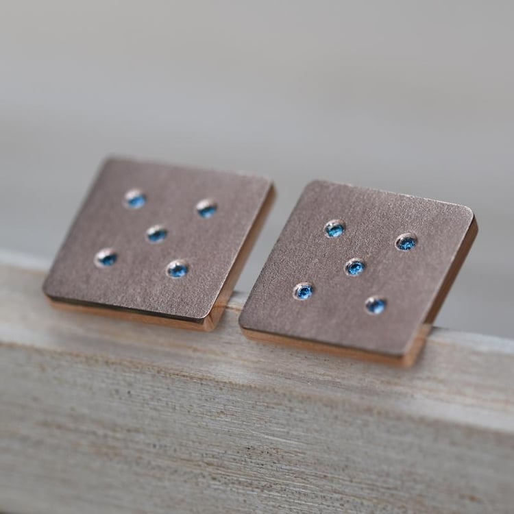 Manžetové knoflíčky z růžového zlata 9374