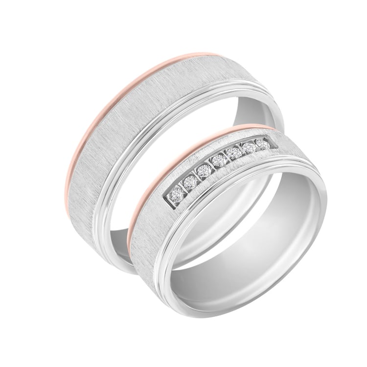 Snubní prsteny ze zlata s diamanty